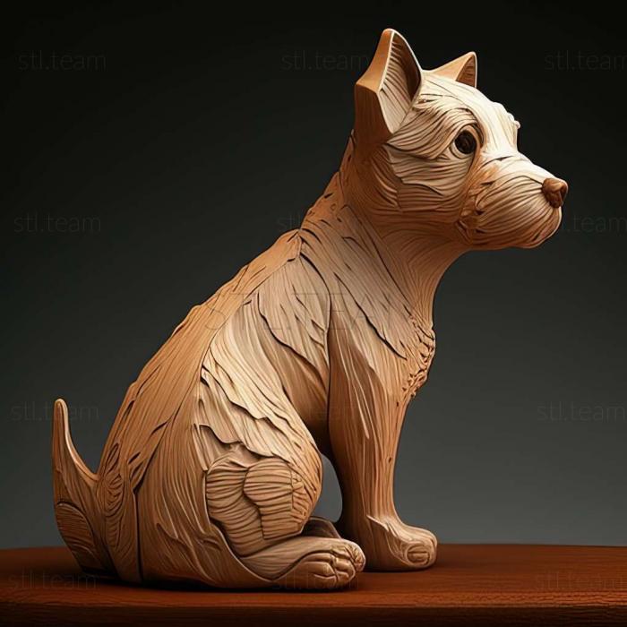 3D model Kern Terrier dog (STL)